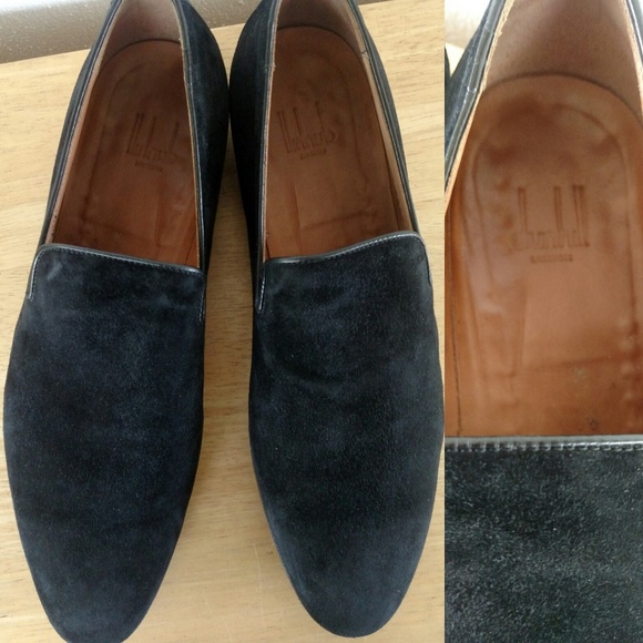Dunhill London Black Suede Formal Shoes size 45/11 - Picture 5 of 8